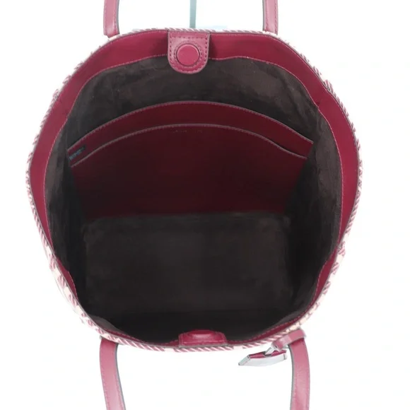 New Michael Kors Sinclair Large North South Shopper Tote Dark Berry Authentic - Picture 11 of 13